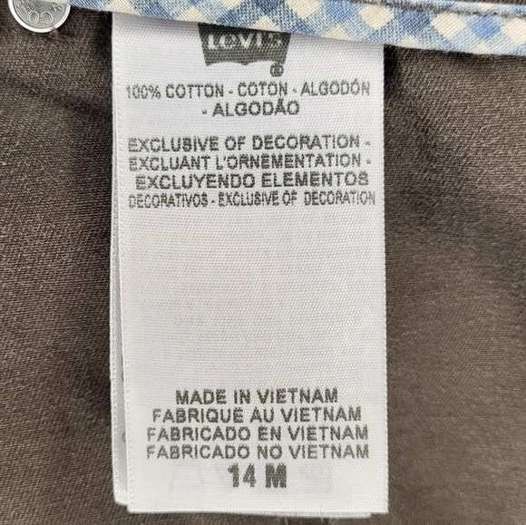 Levi’s Khaki Cargo Pants size 14M - Picture 9 of 11